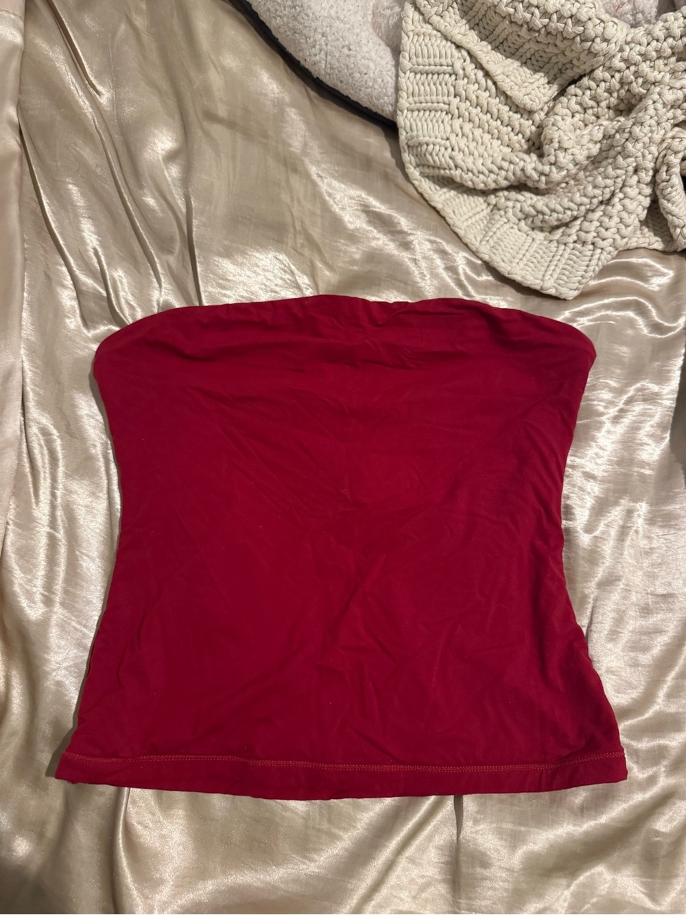 Suuksess Wine-Colored Tube Top